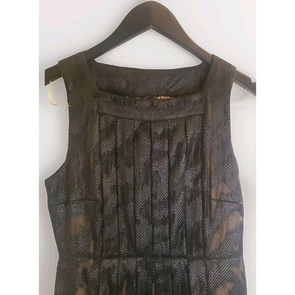 L.A.M.B By Gwen Stefani Silk Lined Dress Women's 4 Black  Pleated Fall 2007 - Picture 3 of 11